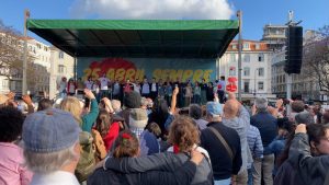 25 de Abril nas ruas de Lisboa “contra o fascismo”